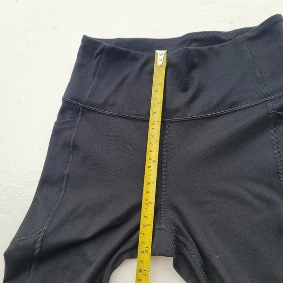 Victoria's Secret 2 Reg Studio Legging High Rise Stretch Pockets black Mid Rise - Picture 6 of 11